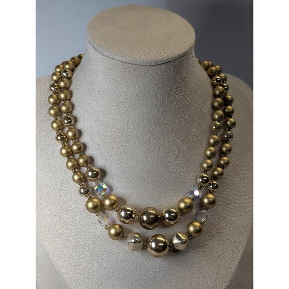3 for $30 beautiful Vintage 50s bead necklace | double strand - Picture 4 of 8